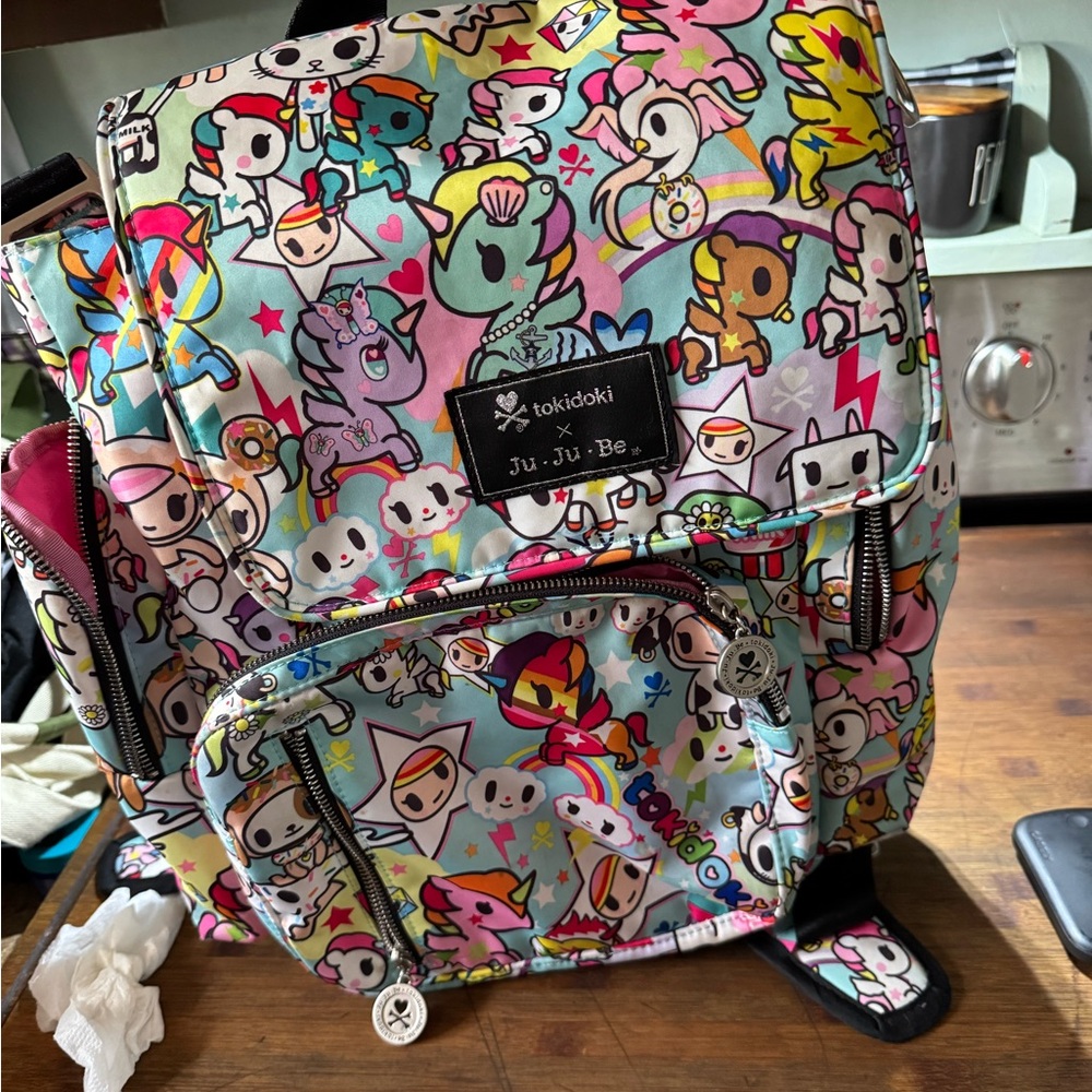 Tokidoki x Ju-Ju-Be Be Sporty Colorful Backpack unicorno